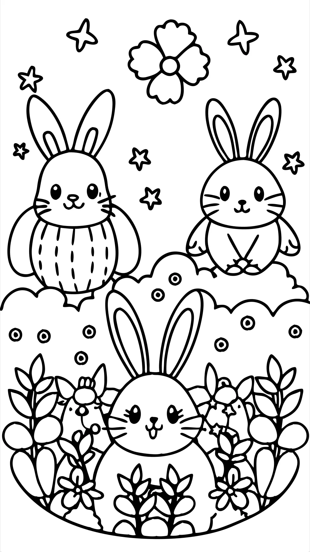 coloring pages bunnies